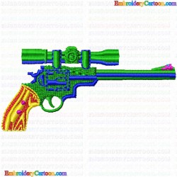 Guns 34 Embroidery Design