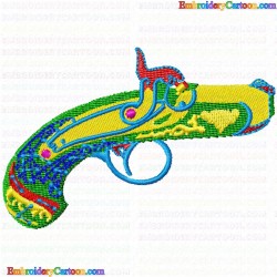 Guns 35 Embroidery Design