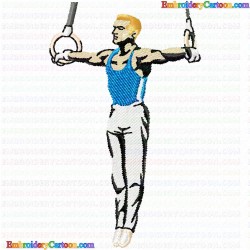 Gymnastics 11 Embroidery Design