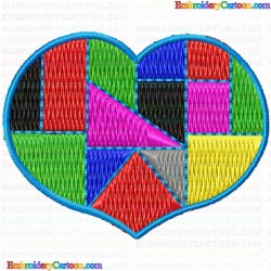 Hearts 100 Embroidery Design