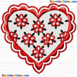 Hearts 11 Embroidery Design