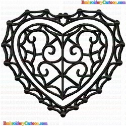 Hearts 126 Embroidery Design