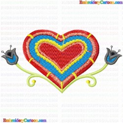 Hearts 127 Embroidery Design