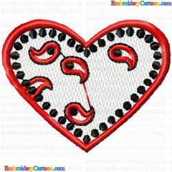 Hearts 12 Embroidery Design