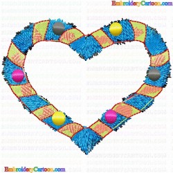 Hearts 131 Embroidery Design