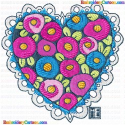 Hearts 146 Embroidery Design