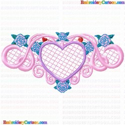 Hearts 148 Embroidery Design