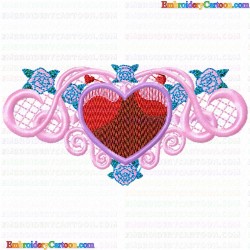 Hearts 151 Embroidery Design