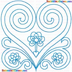 Hearts 159 Embroidery Design