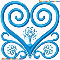 Hearts 160 Embroidery Design