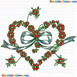 Hearts 16 Embroidery Design