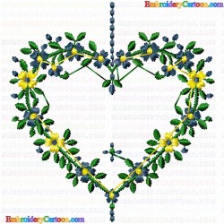 Hearts 30 Embroidery Design