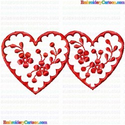 Hearts 32 Embroidery Design