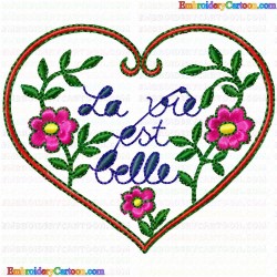 Hearts 33 Embroidery Design