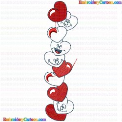 Hearts 39 Embroidery Design