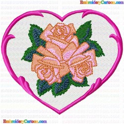 Hearts 40 Embroidery Design