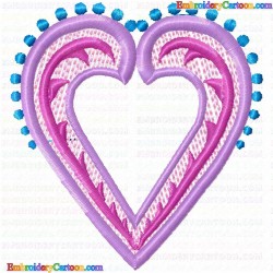 Hearts 45 Embroidery Design