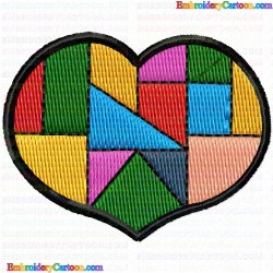 Hearts 50 Embroidery Design