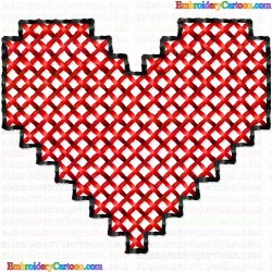 Hearts 51 Embroidery Design