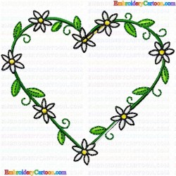 Hearts 61 Embroidery Design