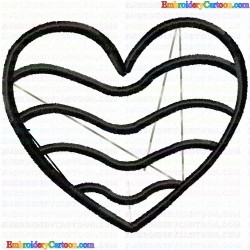 Hearts 63 Embroidery Design