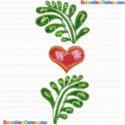 Hearts 64 Embroidery Design