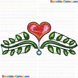 Hearts 65 Embroidery Design