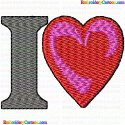 Hearts 68 Embroidery Design