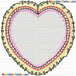 Hearts 73 Embroidery Design