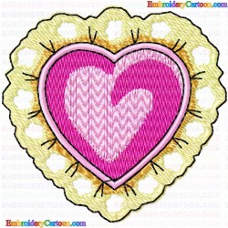 Hearts 74 Embroidery Design