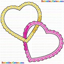 Hearts 76 Embroidery Design