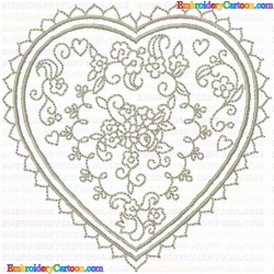 Hearts 78 Embroidery Design