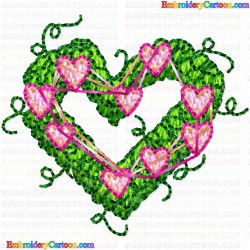 Hearts 80 Embroidery Design