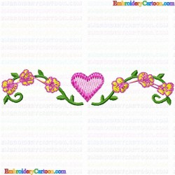 Hearts 82 Embroidery Design