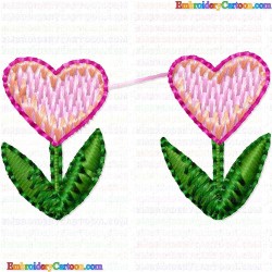 Hearts 83 Embroidery Design