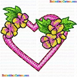 Hearts 86 Embroidery Design