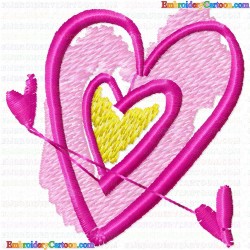 Hearts 89 Embroidery Design