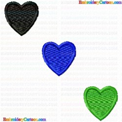 Hearts 98 Embroidery Design