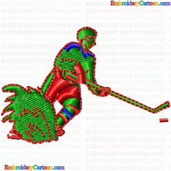 Hockey 19 Embroidery Design