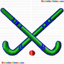 Hockey 21 Embroidery Design