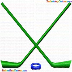 Hockey 25 Embroidery Design