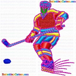 Hockey 26 Embroidery Design