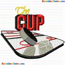 Hockey 32 Embroidery Design