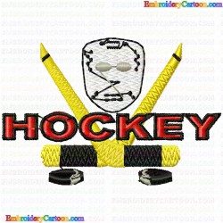 Hockey 35 Embroidery Design