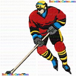 Hockey 39 Embroidery Design