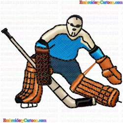 Hockey 45 Embroidery Design