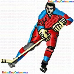 Hockey 53 Embroidery Design