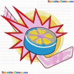 Hockey 54 Embroidery Design