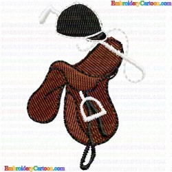 Horseback Riding 30 Embroidery Design