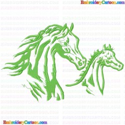 Horses 109 Embroidery Design